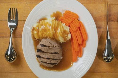 Reverse Purée Plating