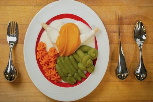 How To Plate A Vegetarian Purée Meal