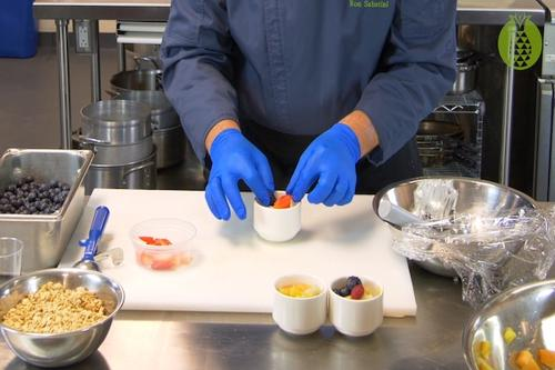 Cold Breakfast Items: Fruit Cups & Cottage Cheese with Fruit