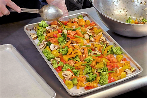 Preparing Roasted Vegetables
