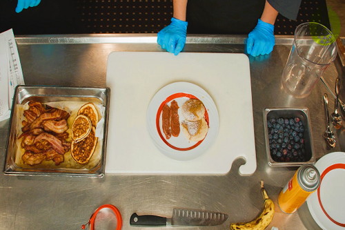 Plating Pancakes and Bacon – IDDSI Levels EC7, 6, 5 and PU4