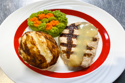Plating Grilled Chicken – IDDSI Level 4 Puréed