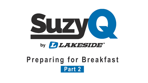 Preparing the SuzyQ Cart for Breakfast, Part 2