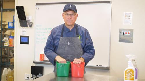 Cleaning Work Surfaces