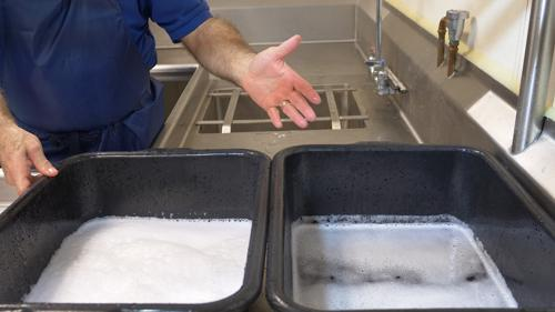 Cleaning Dishtubs & Pre-Soaking