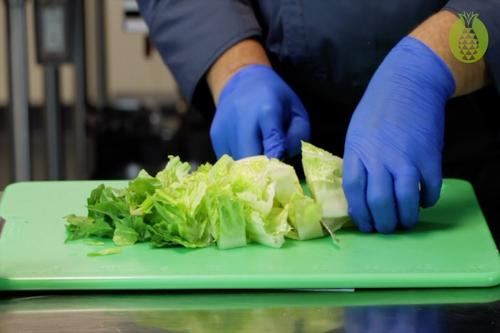 Knife Cuts: Romaine Lettuce