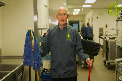 Sweeping and Mopping the Floor