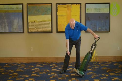 Vacuuming Carpet