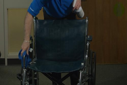 Cleaning a Wheelchair