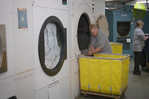 Unloading the Washer and Loading the Dryer