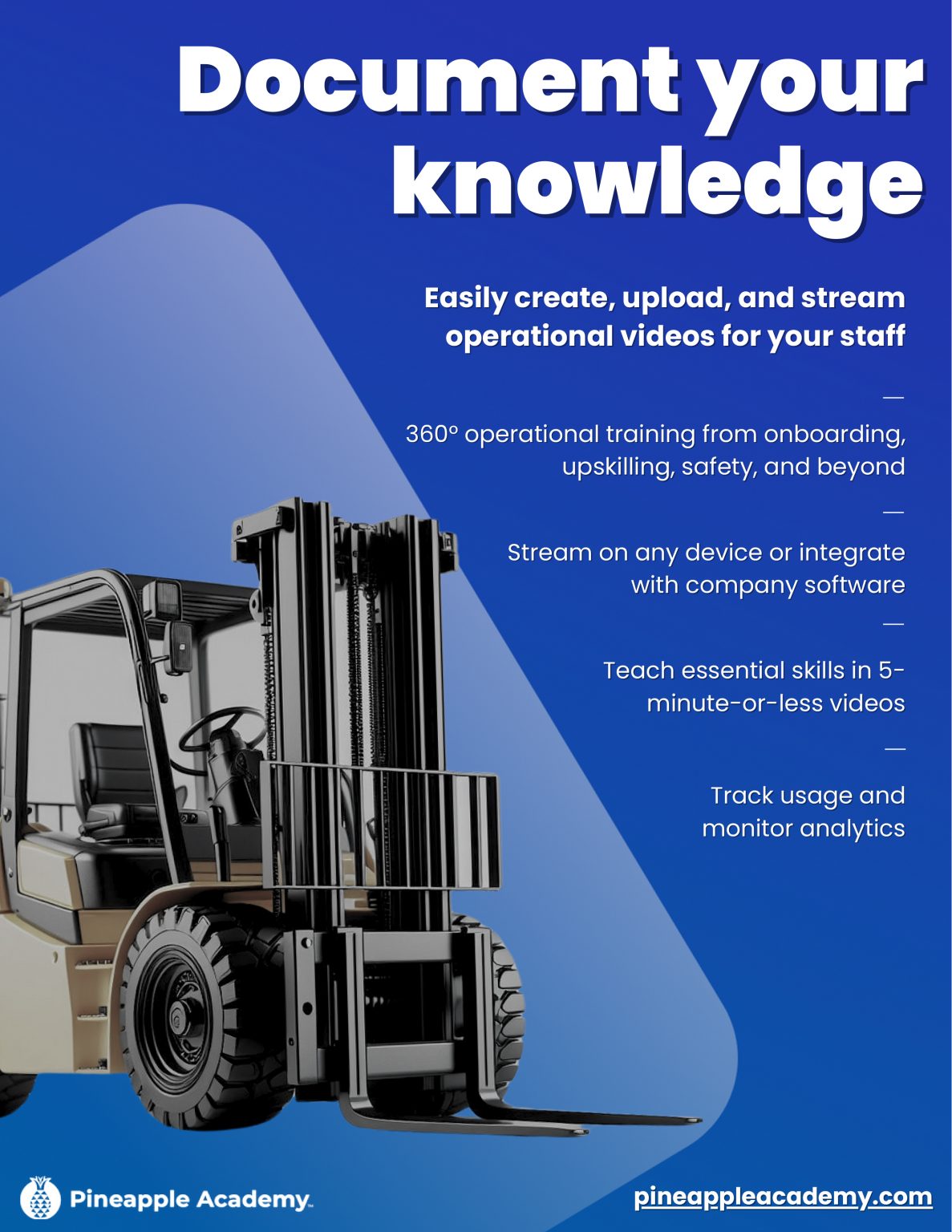 Pineapple Academy - Content Creation Flyer