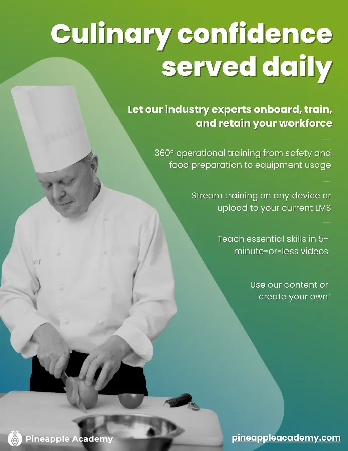 Pineapple Academy - Culinary Content Flyer