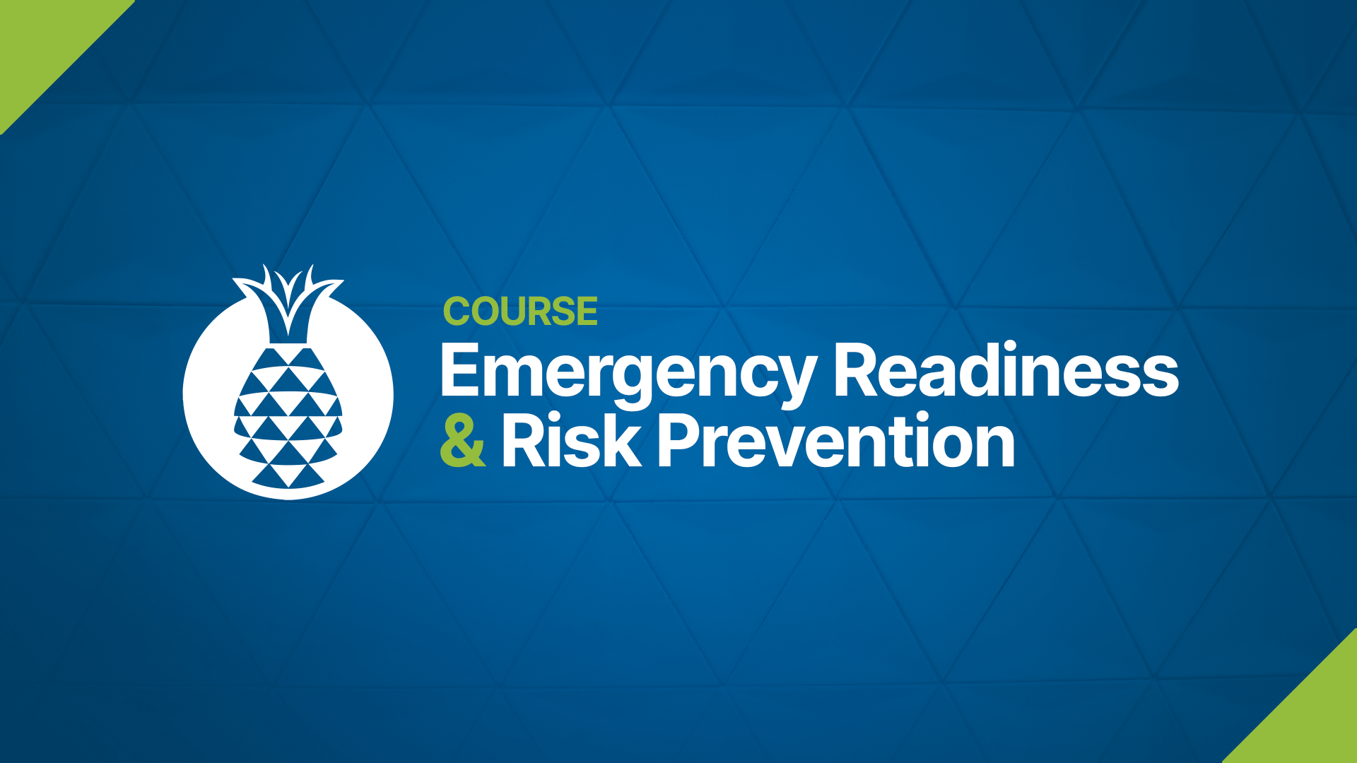 Course Thumbnail, Emergency Readiness and Risk Prevention
