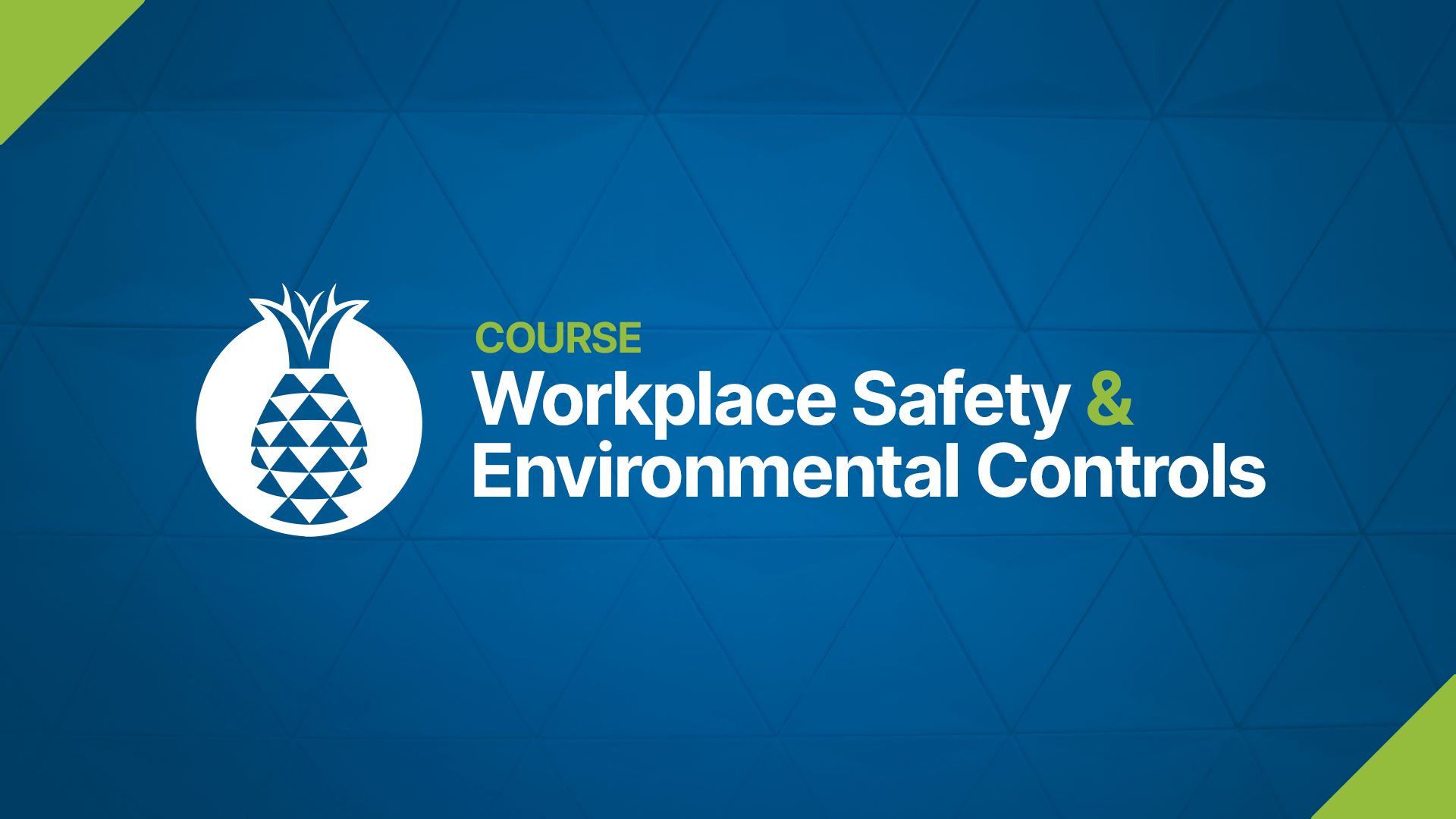 Course Thumbnail, Workplace Safety and Environmental Controls