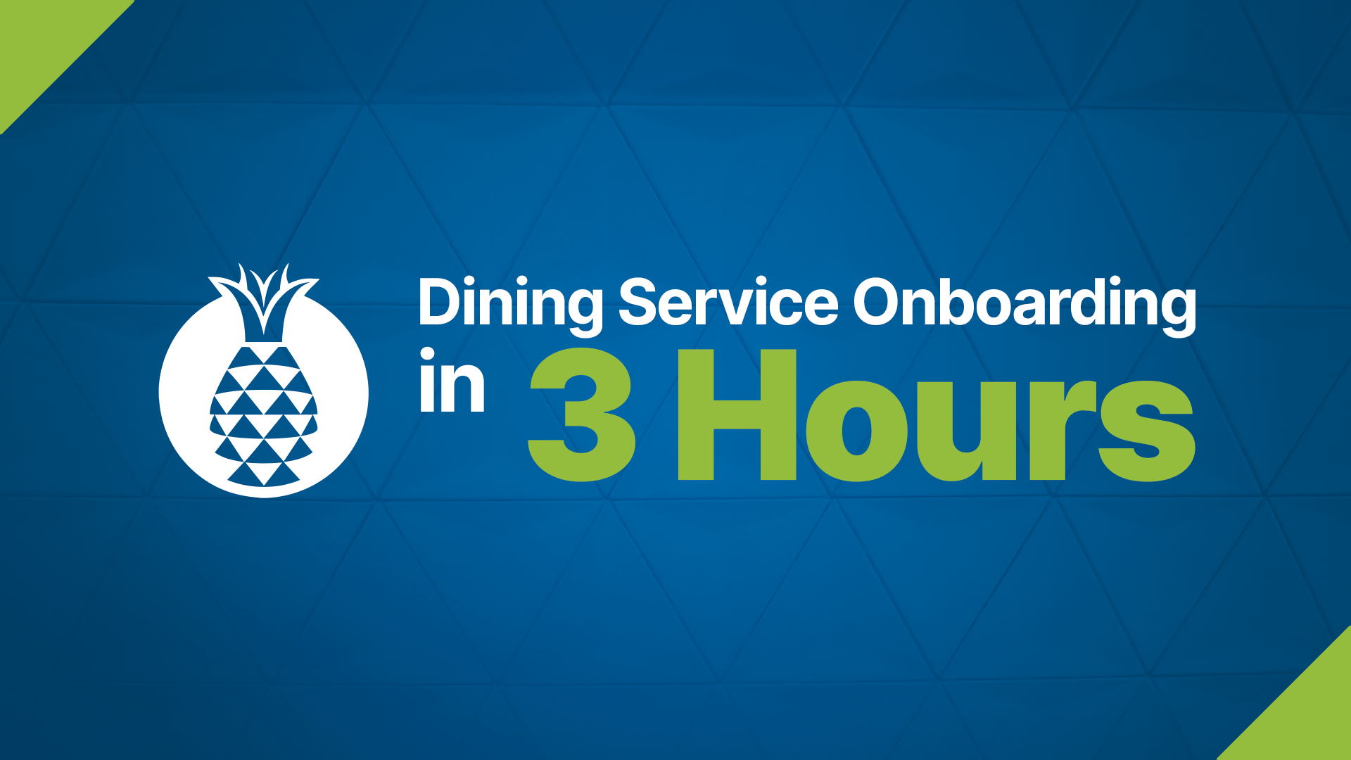 Dining Service Onboarding in 3 Hours, Package Thumbnail